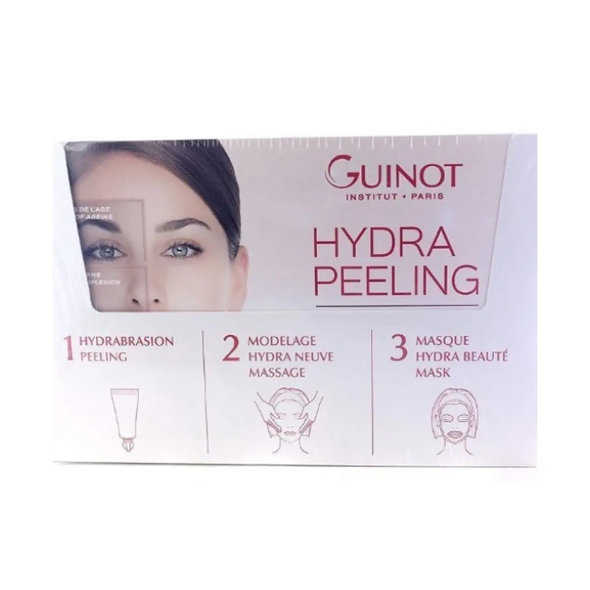 Cofanetto Cosmetica Donna Guinot Hydra Peeling 3 Pezzi