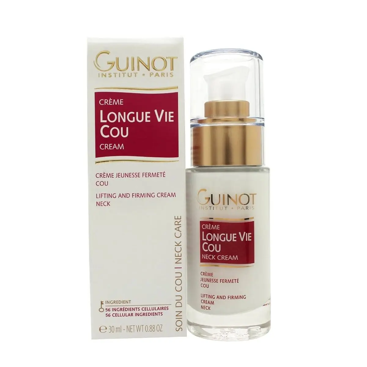 Rassodante Collo e Décolleté Guinot Longue Vie 30 ml