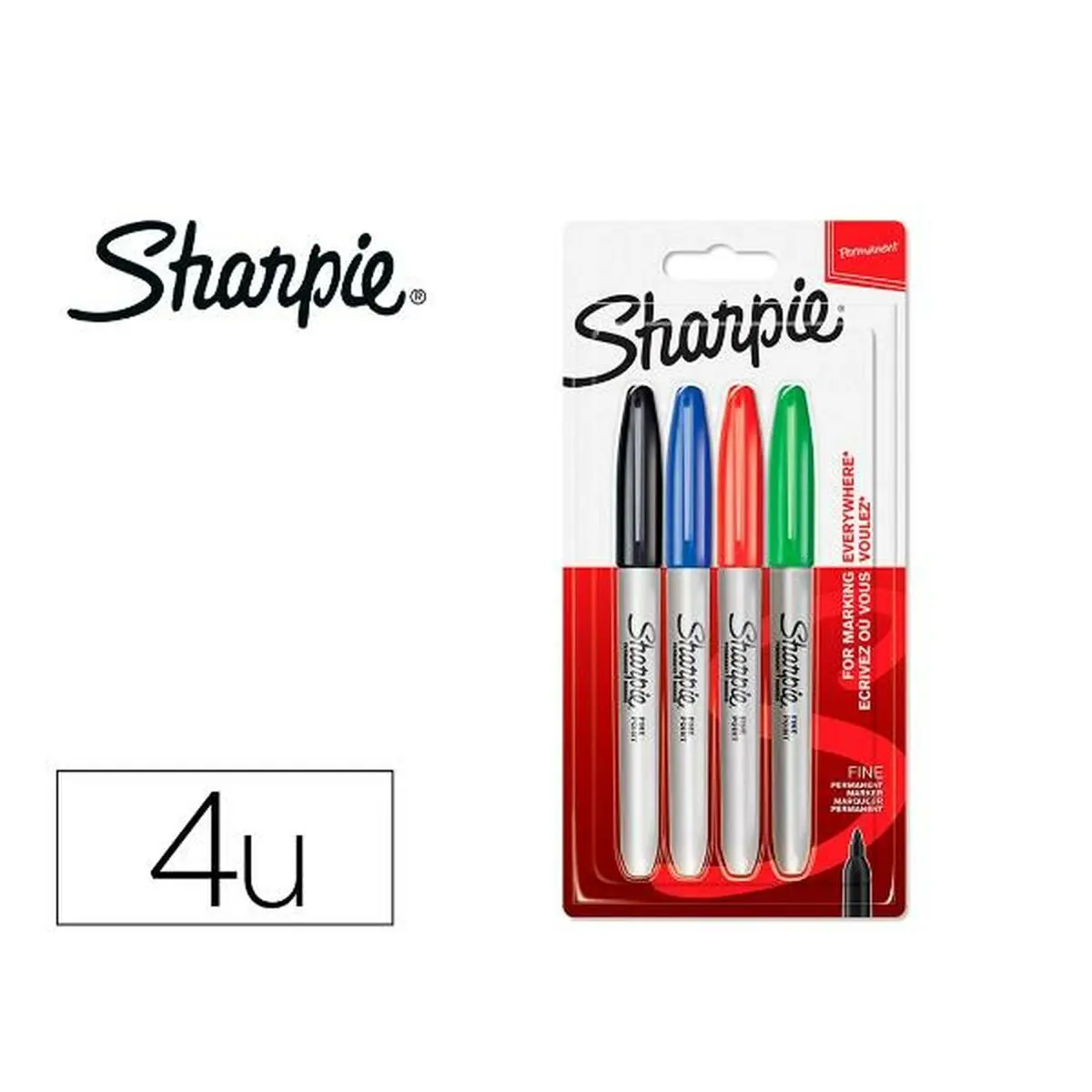 Planisfero con Superficie Grattabile Sharpie 1985858 (4 Unità)