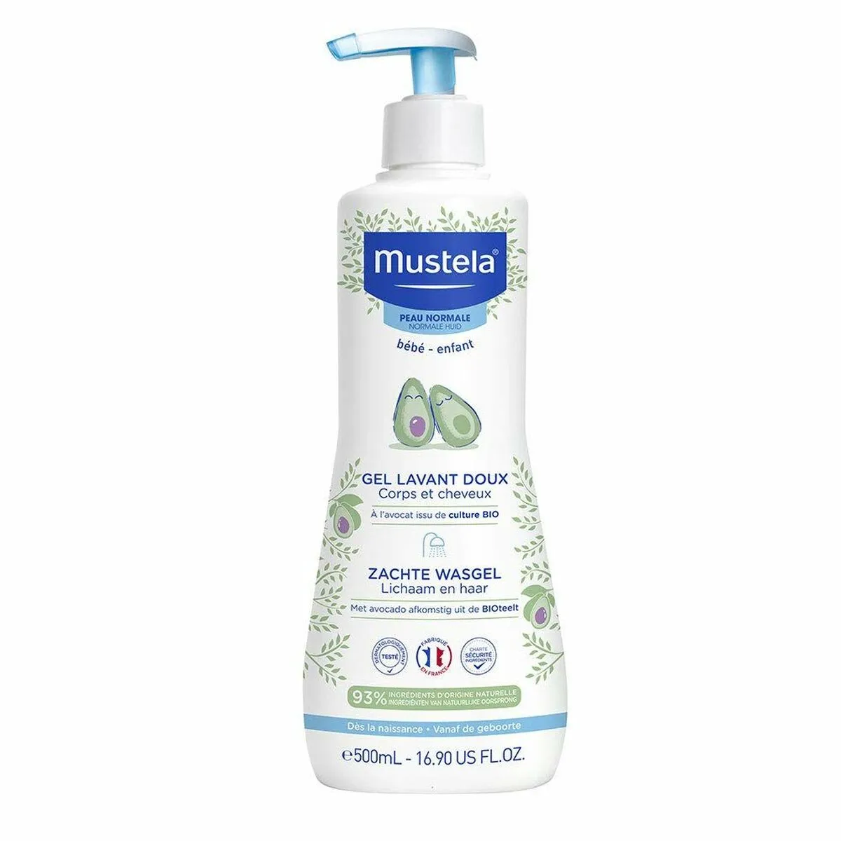 Gel e Shampoo per Bambini per Pelle Atopica Mustela Niño 500 ml