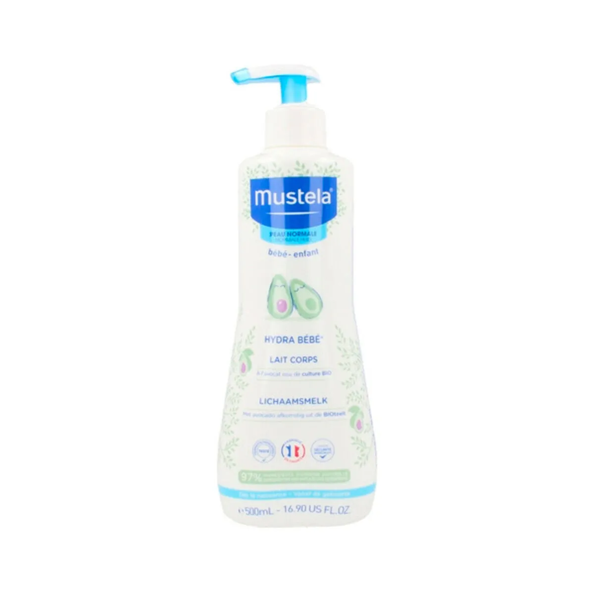 Body Milk Hydra Baby Mustela Niño Avocado 500 ml