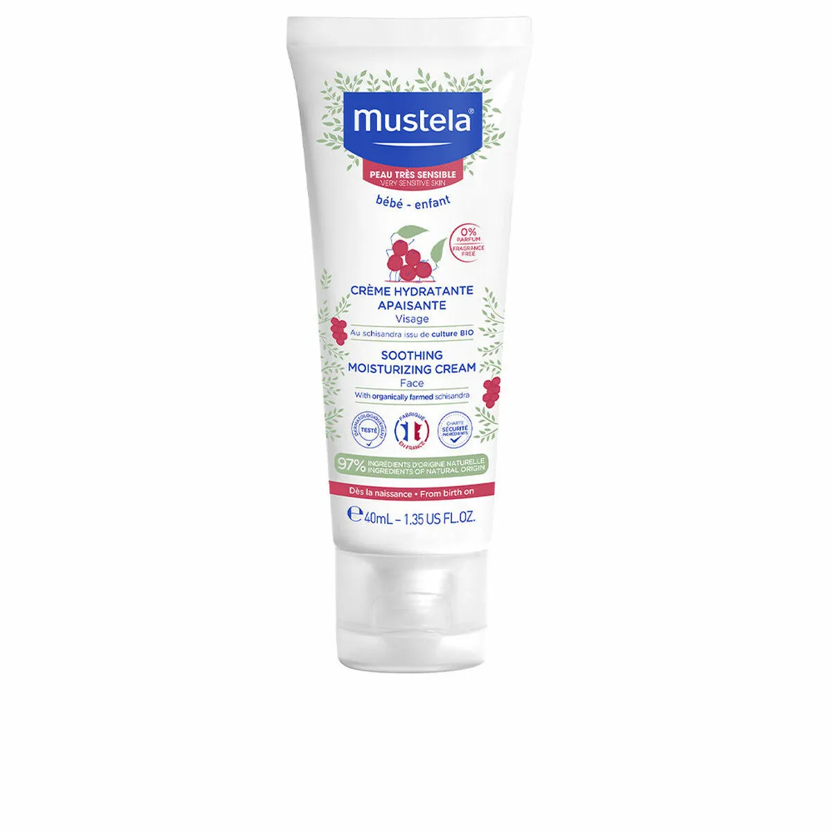 Crema Viso Idratante per Neonati Mustela Niño 40 ml