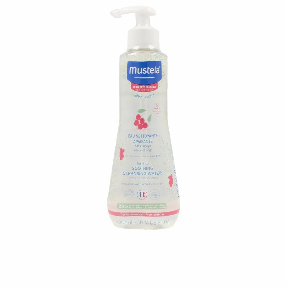 Acqua Detergente senza Risciacquo per Bambini Mustela   300 ml