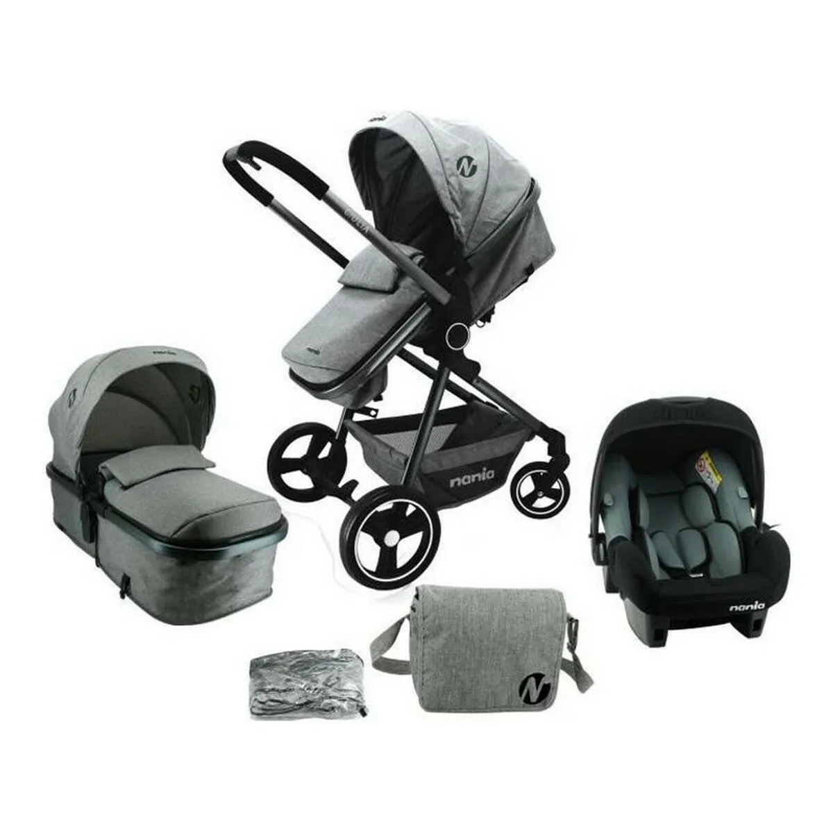 Passeggino per Bambini Nania Grigio Trio