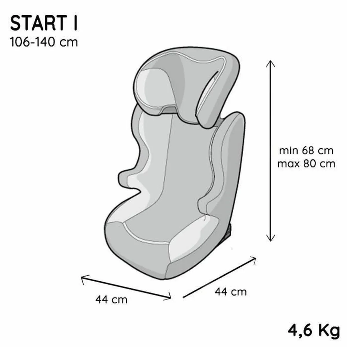 Seggiolino Auto Nania NANIA START I Giraffa II (15-25 kg) III (22 - 36 kg)