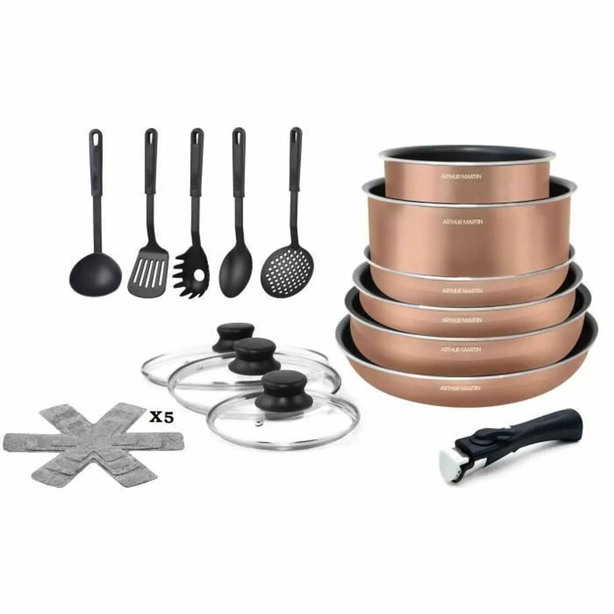 Batteria da Cucina Arthur Martin   20 Pezzi