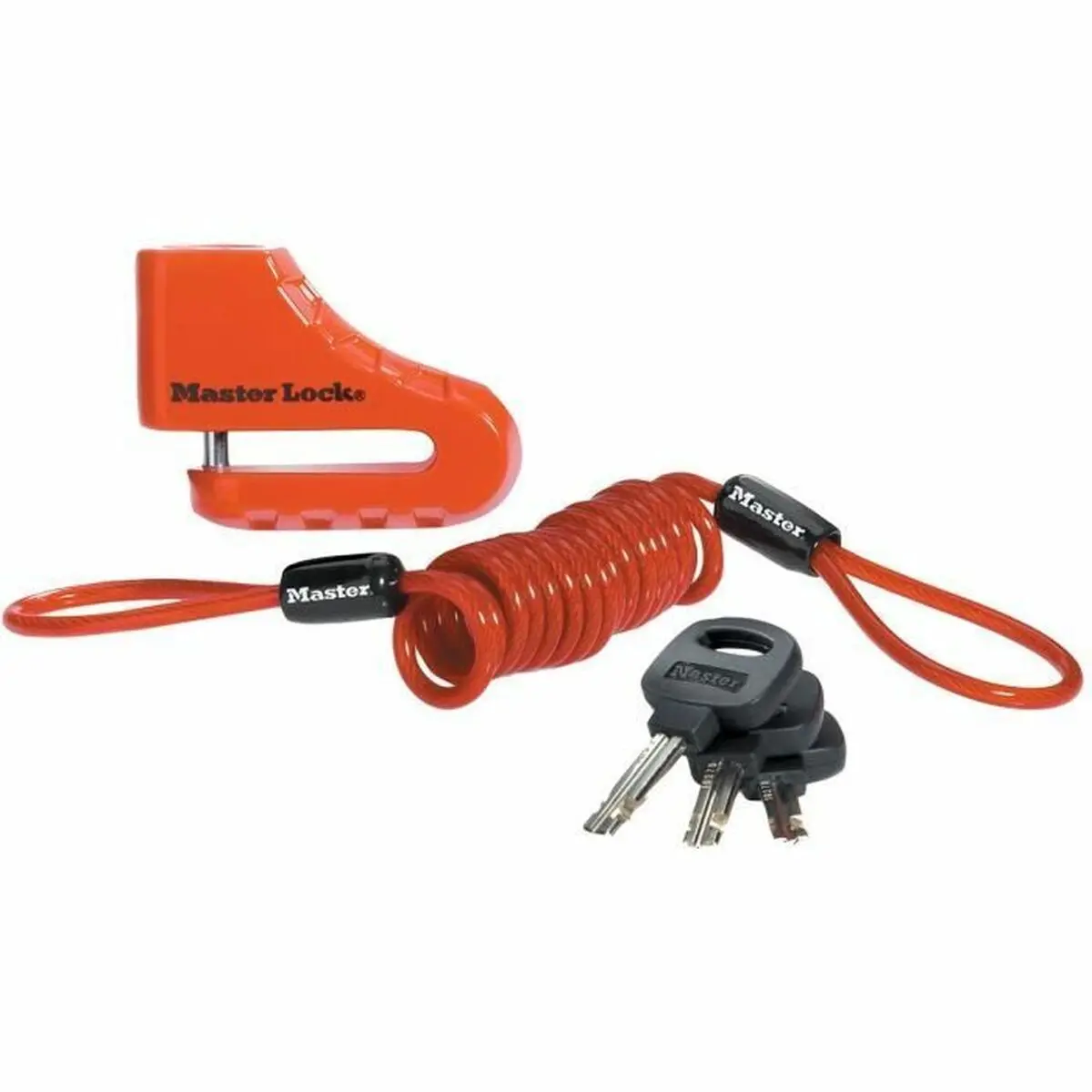 Lucchetto con chiave Master Lock Rosso