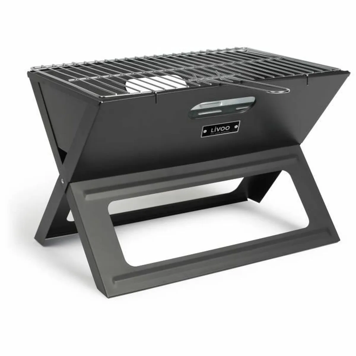 Barbecue Pieghevole Portatile a Carbone Livoo Doc268 Acciaio 44,5 x 28,5 cm