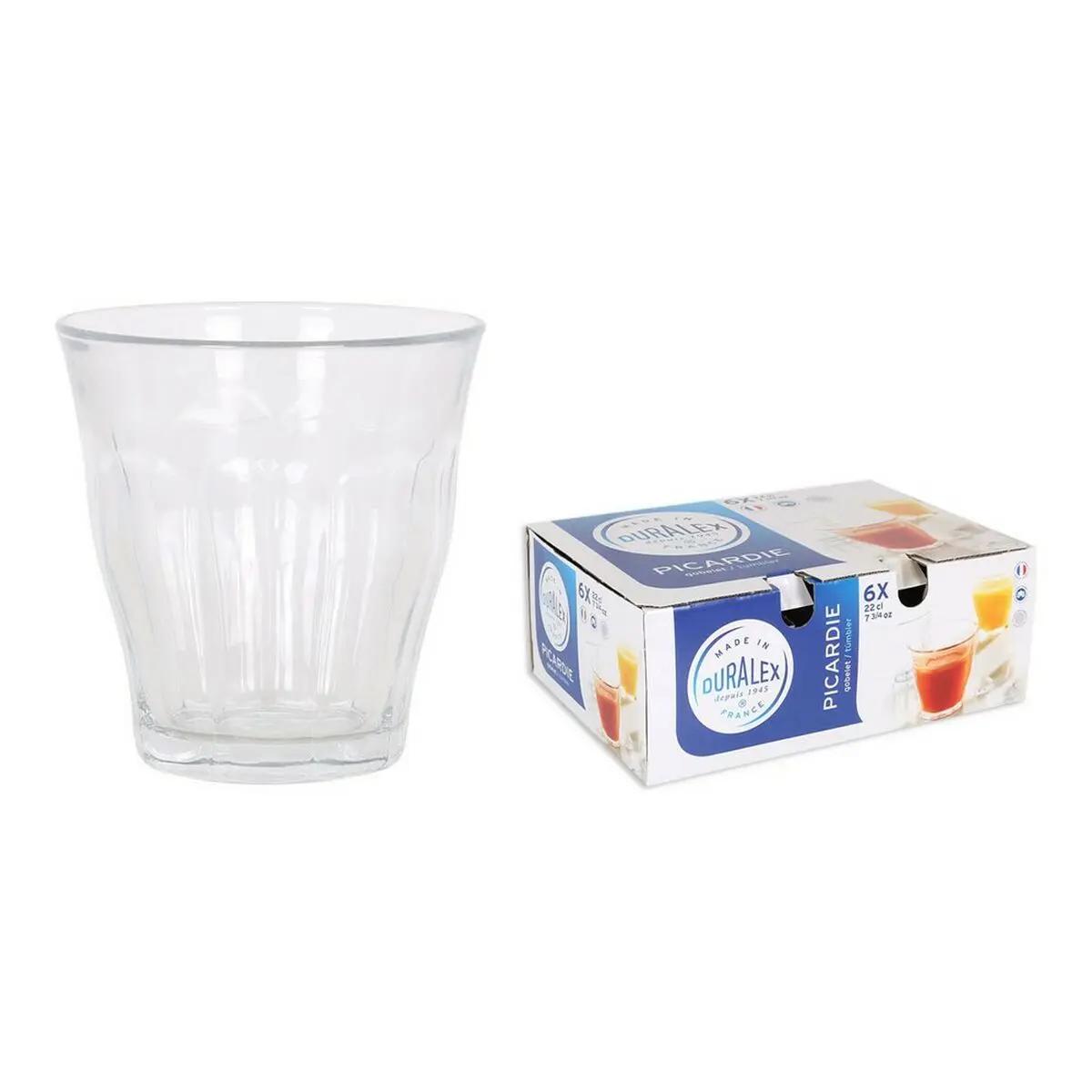 Set di Bicchieri Duralex Picardie 200 ml Cristallo Trasparente 6 Unità