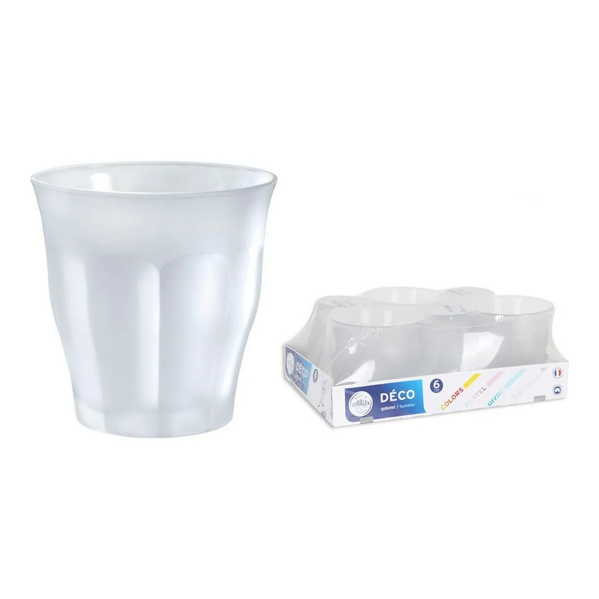 Set di Bicchieri Duralex Picardie Cristallo 6 Unità (25 cl) (ø 8,7 x 9 cm)