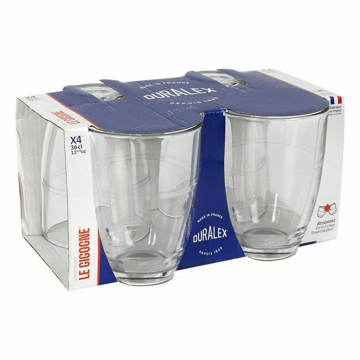 Set di Bicchieri Duralex Gigogne 360 ml (4 Unità)