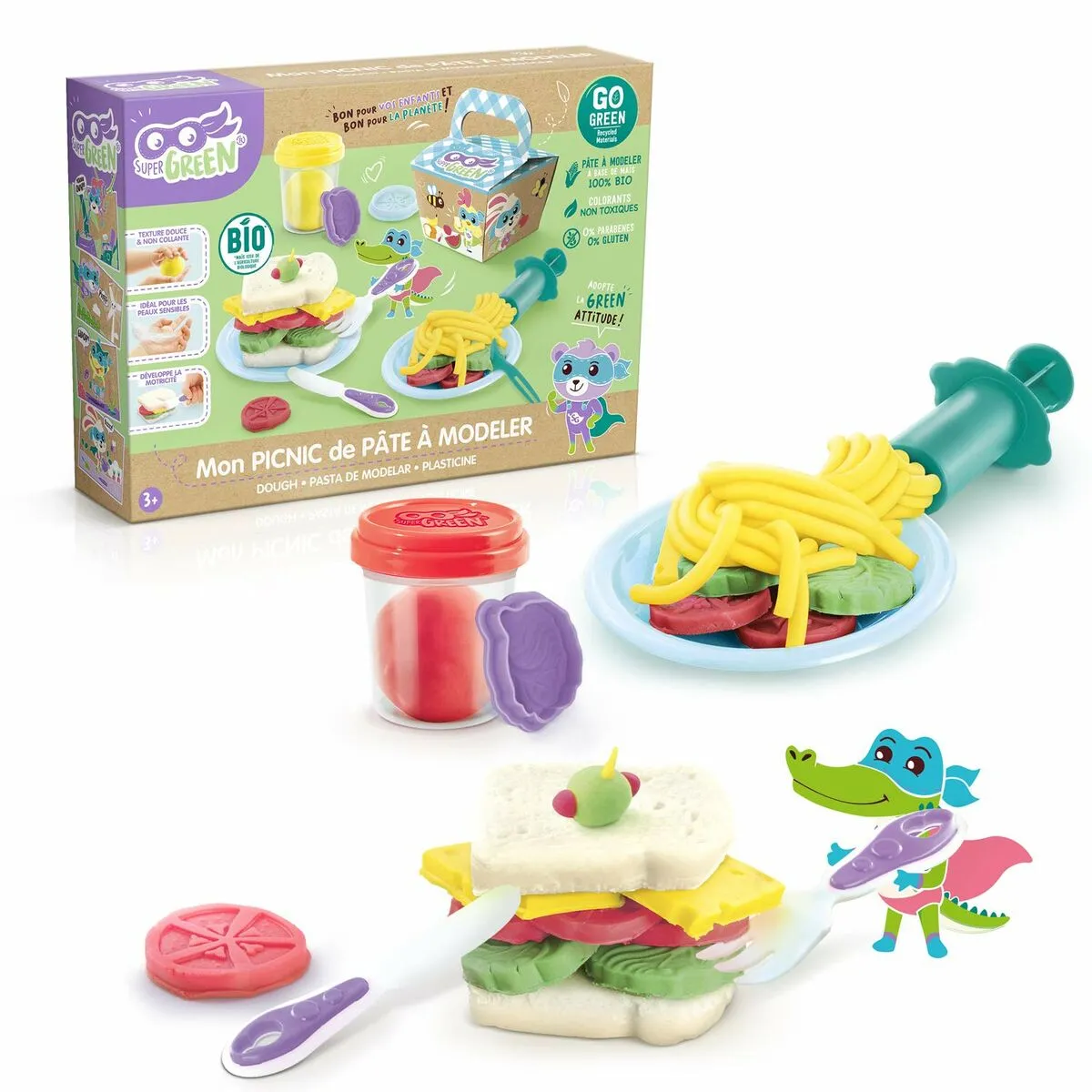 Set di Plastilina Canal Toys Organic Plasticine Picnic Kit