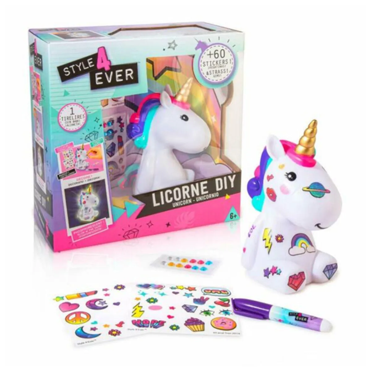 Salvadanaio DIY Unicorn Canal Toys OFG 106