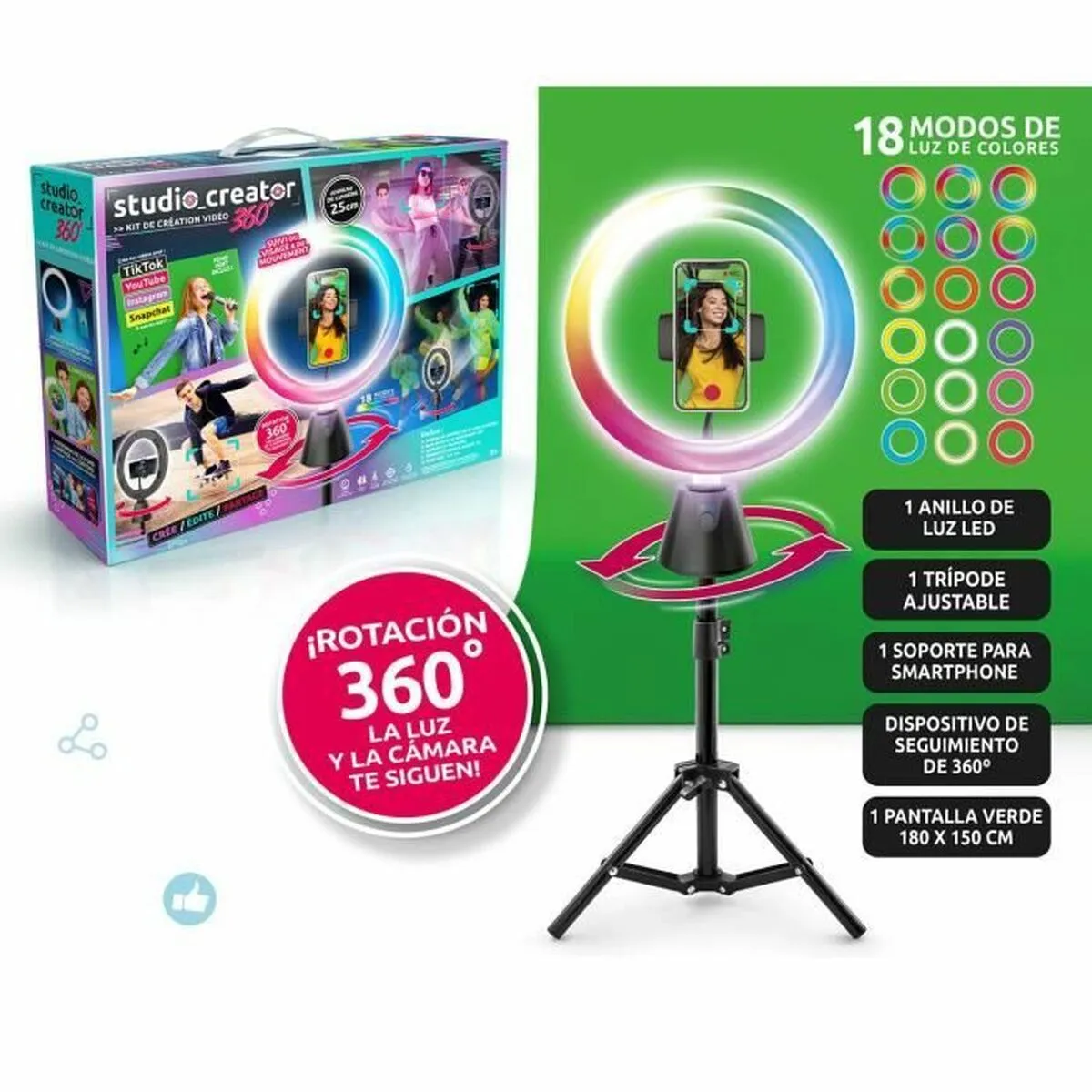 Anello Canal Toys Studio creator video maker KIT 360º