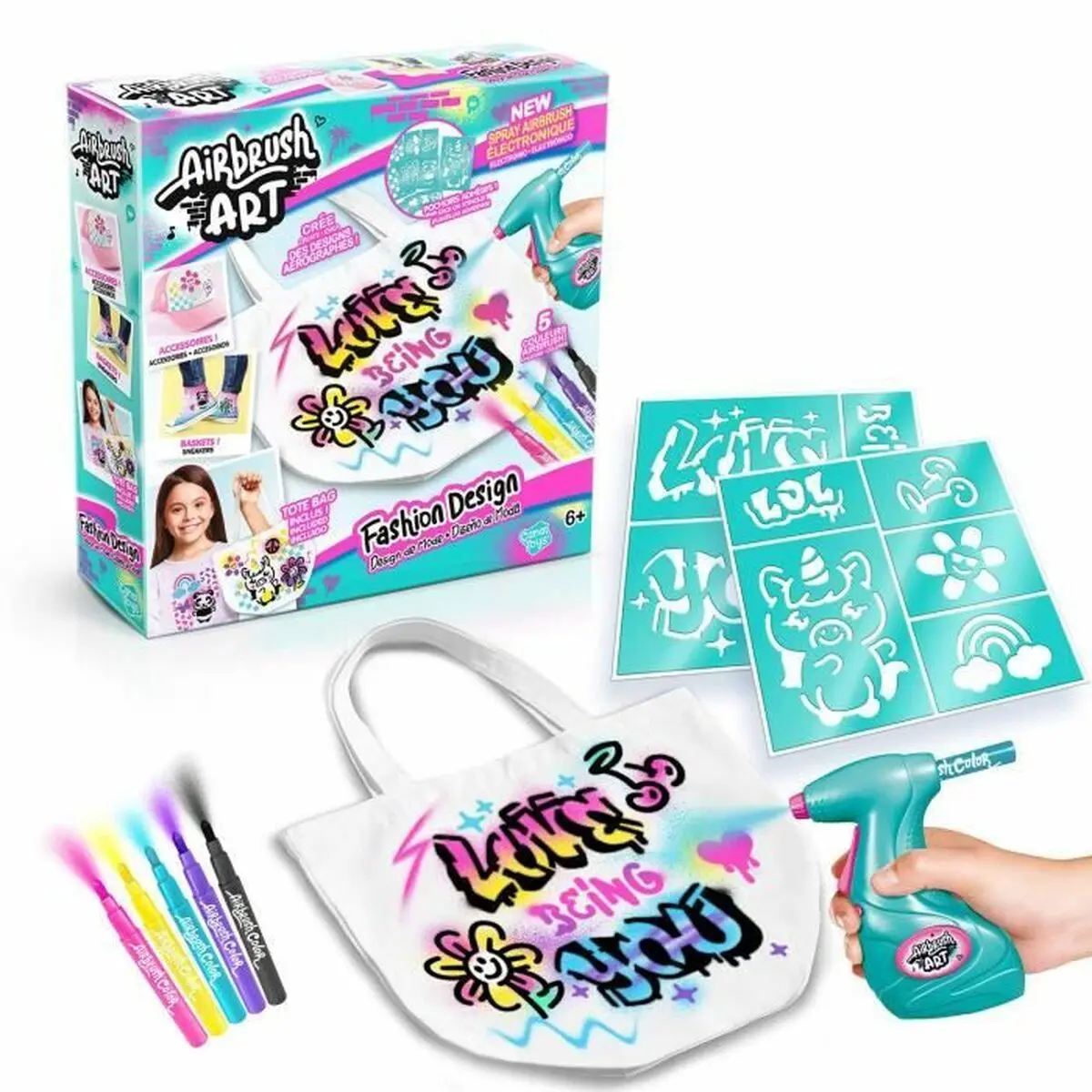 Set per Scrittura Canal Toys Airbrush Art