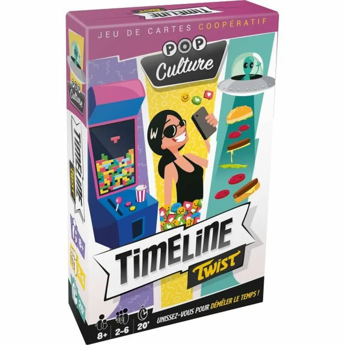 Gioco da Tavolo Asmodee Timeline Twist Pop Culture (Francese)