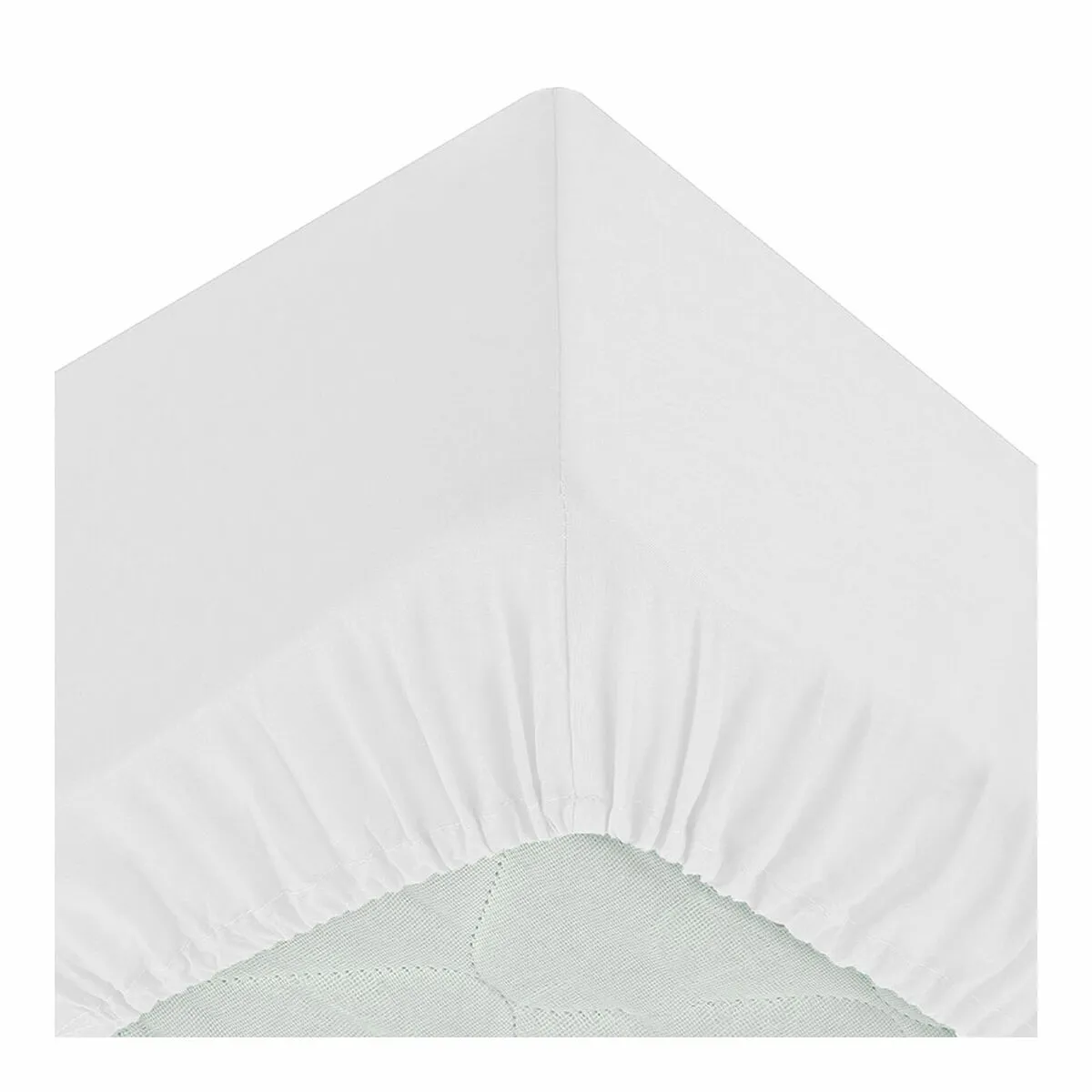 Lenzuolo con angoli aderenti Atmosphera Bianco (90 x 190 cm)