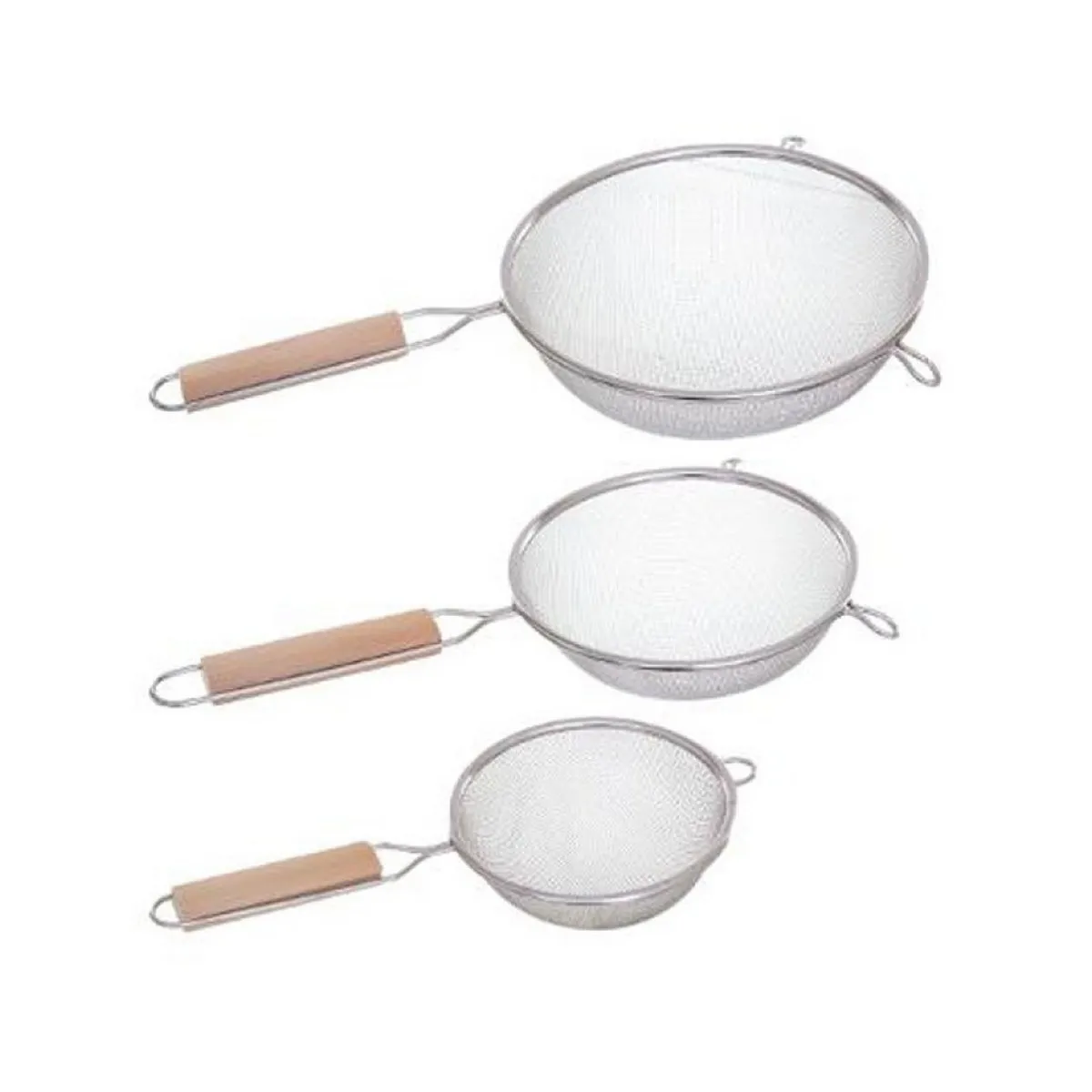 Set di Colini Secret de Gourmet Legno Acciaio inossidabile (3 Pezzi)