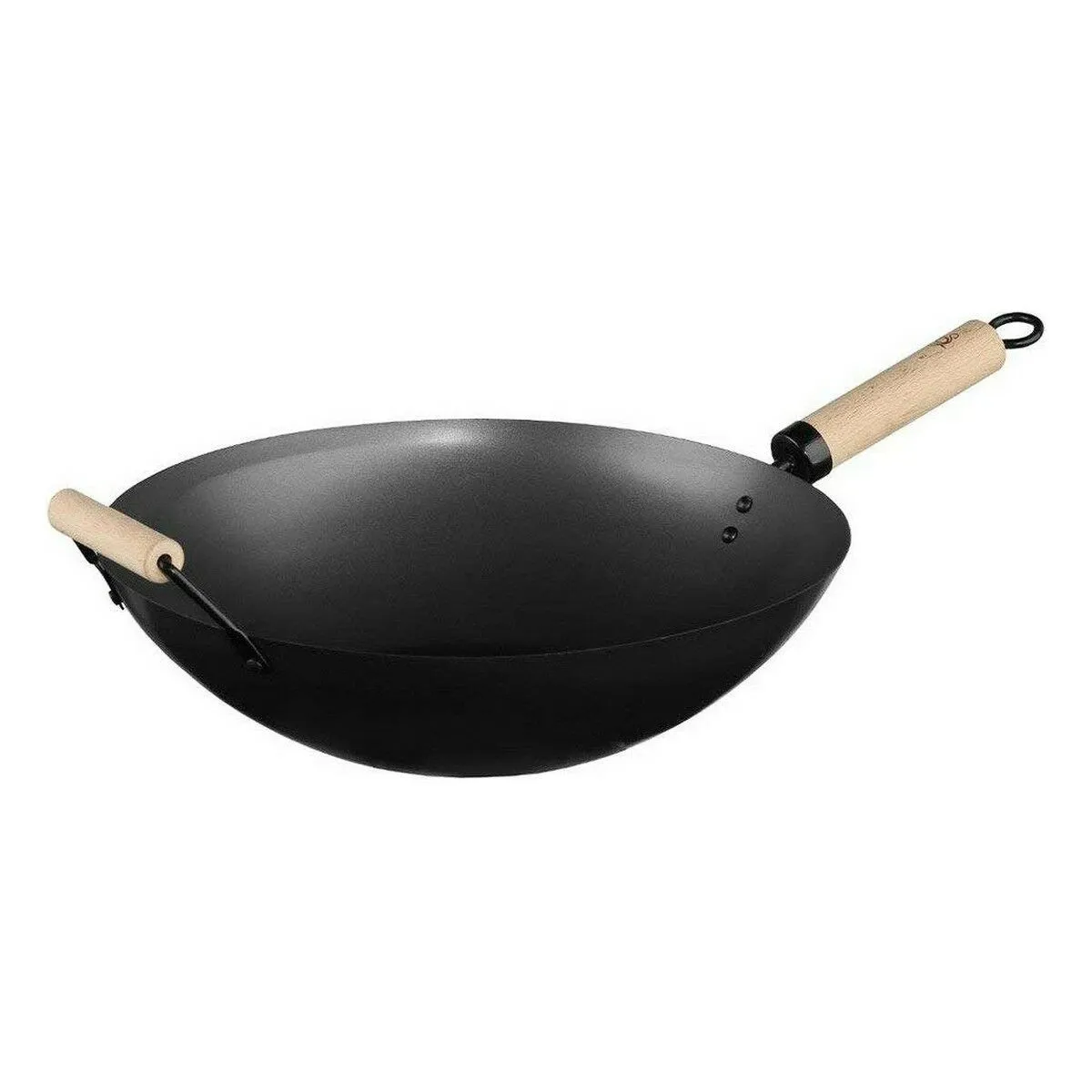 Padella Wok Secret de Gourmet Nero Acciaio inossidabile Ø 35 cm