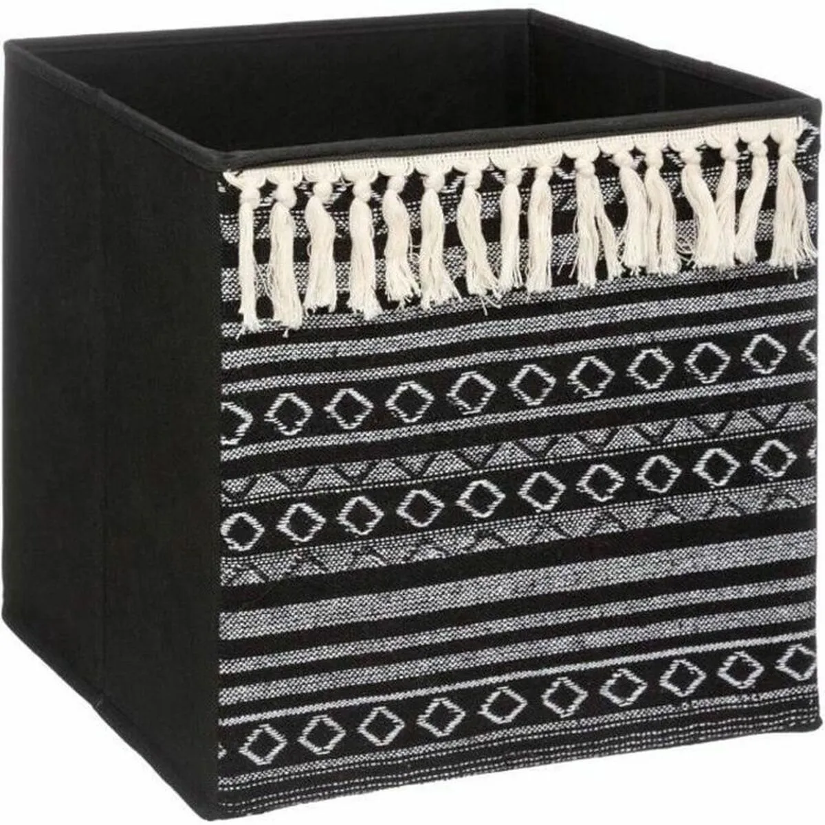 Cesta Decorativa Five Etnic Con frange (31 x 31 x 31 cm)