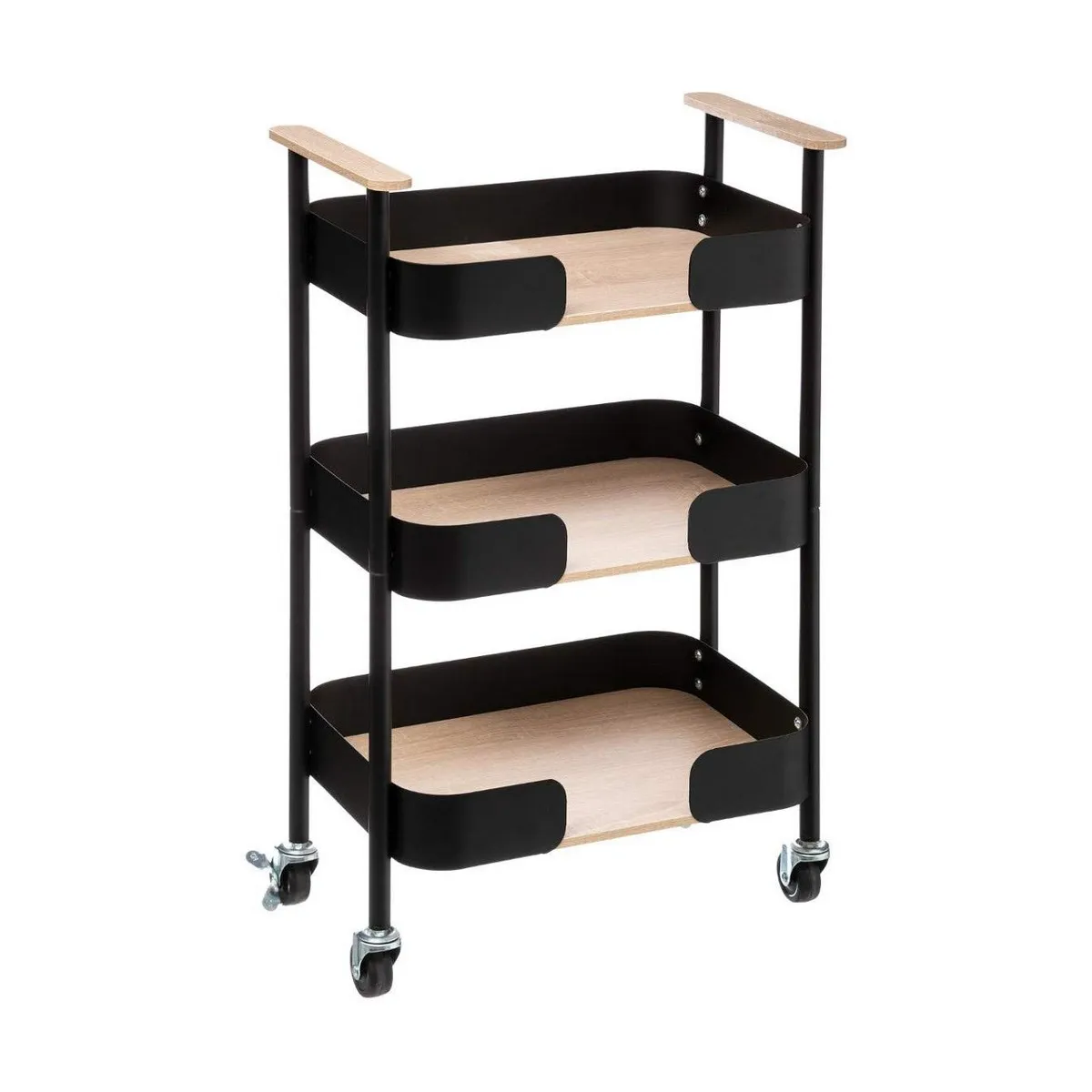 Carrello da Portata 5five Nero (75 x 45,5 x 28,5 cm)