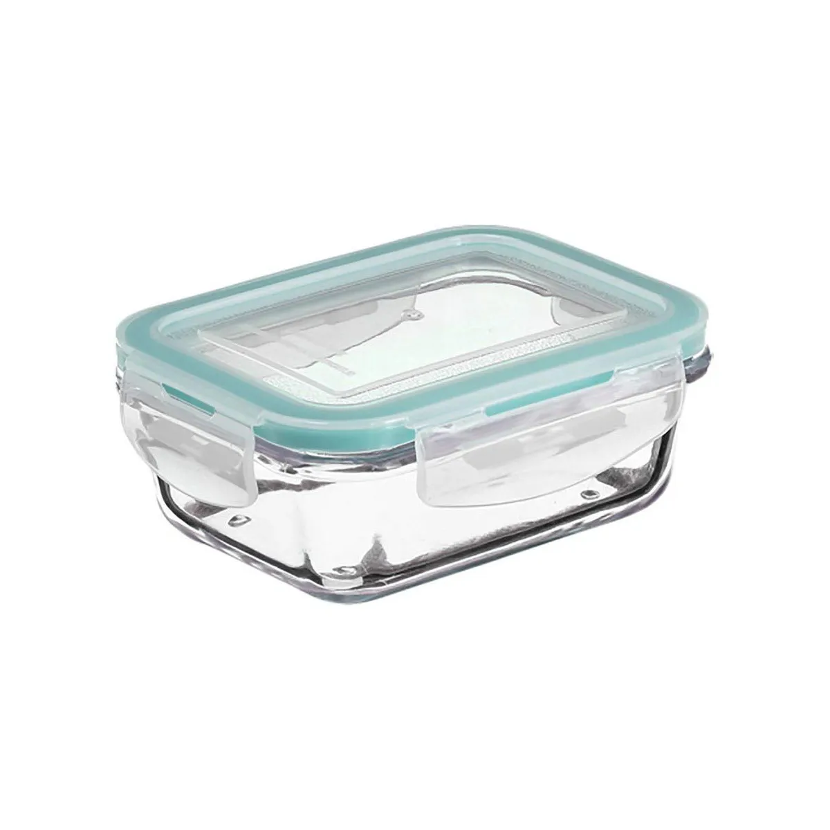 Porta pranzo 5five 18,5 x 12,5 x 6 cm Cristallo Azzurro Multicolore 800 ml