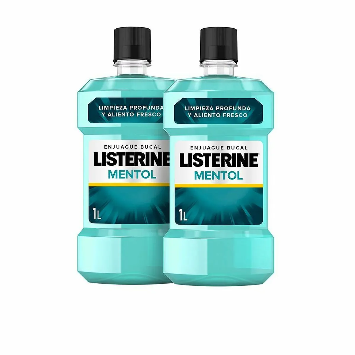 Colluttorio Listerine Mentol Enjuague Bucal Mentolo 1 L (2 x 1 L)