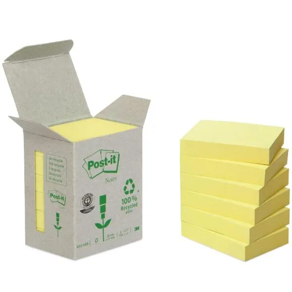 CF6POSTIT 51X38 RICICL GIALLO LI