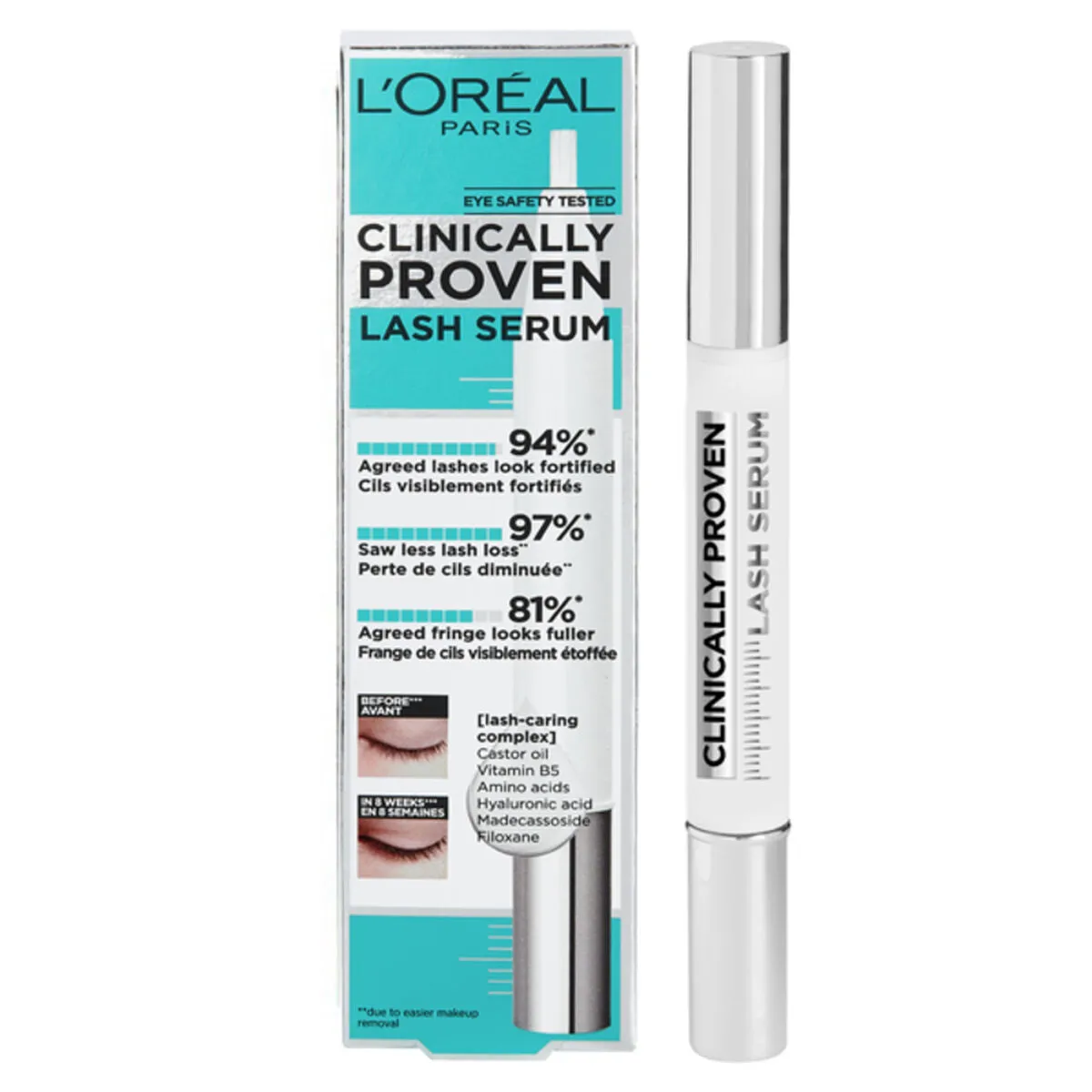 Siero per Sopracciglia e Ciglia CLINICALLY PROVEN L'Oreal Make Up Clinically Proven