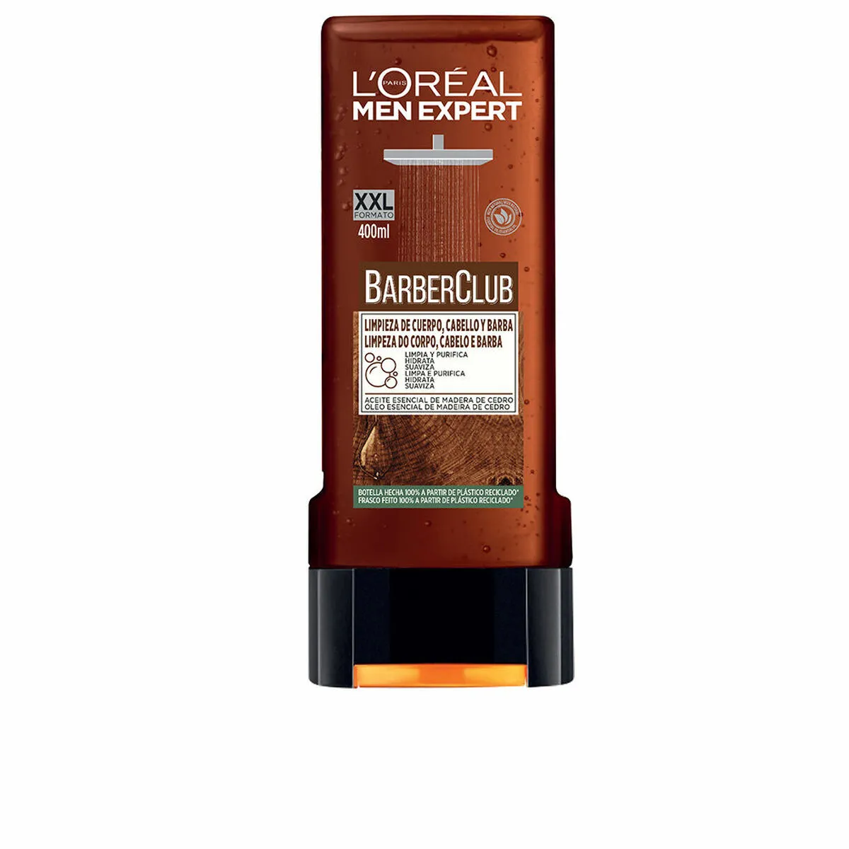 Gel Doccia Idratante L'Oreal Make Up Men Expert Barber Club Detergente (400 ml)