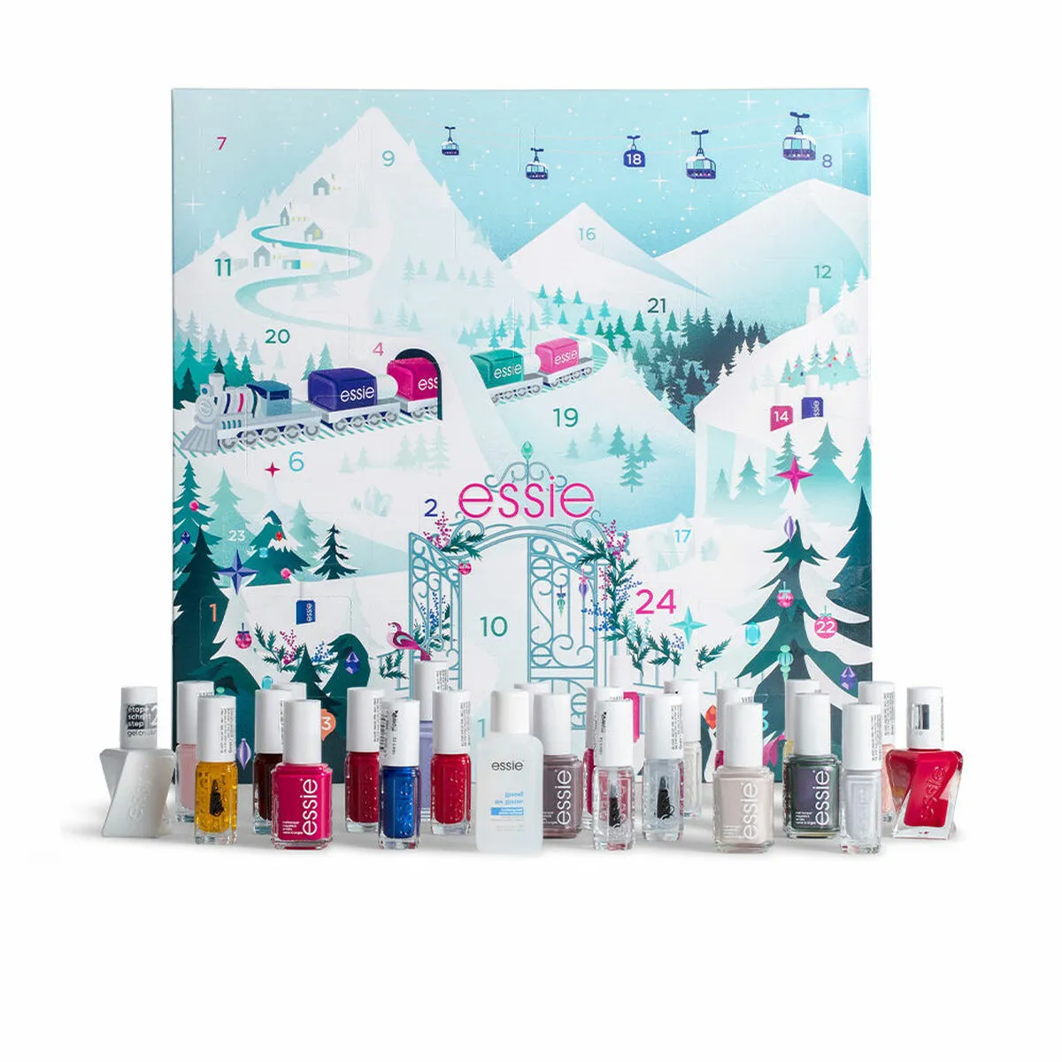 Set da Trucco Essie Essie Advent Calendar 24 Pezzi Calendario dell'Avvento 2022