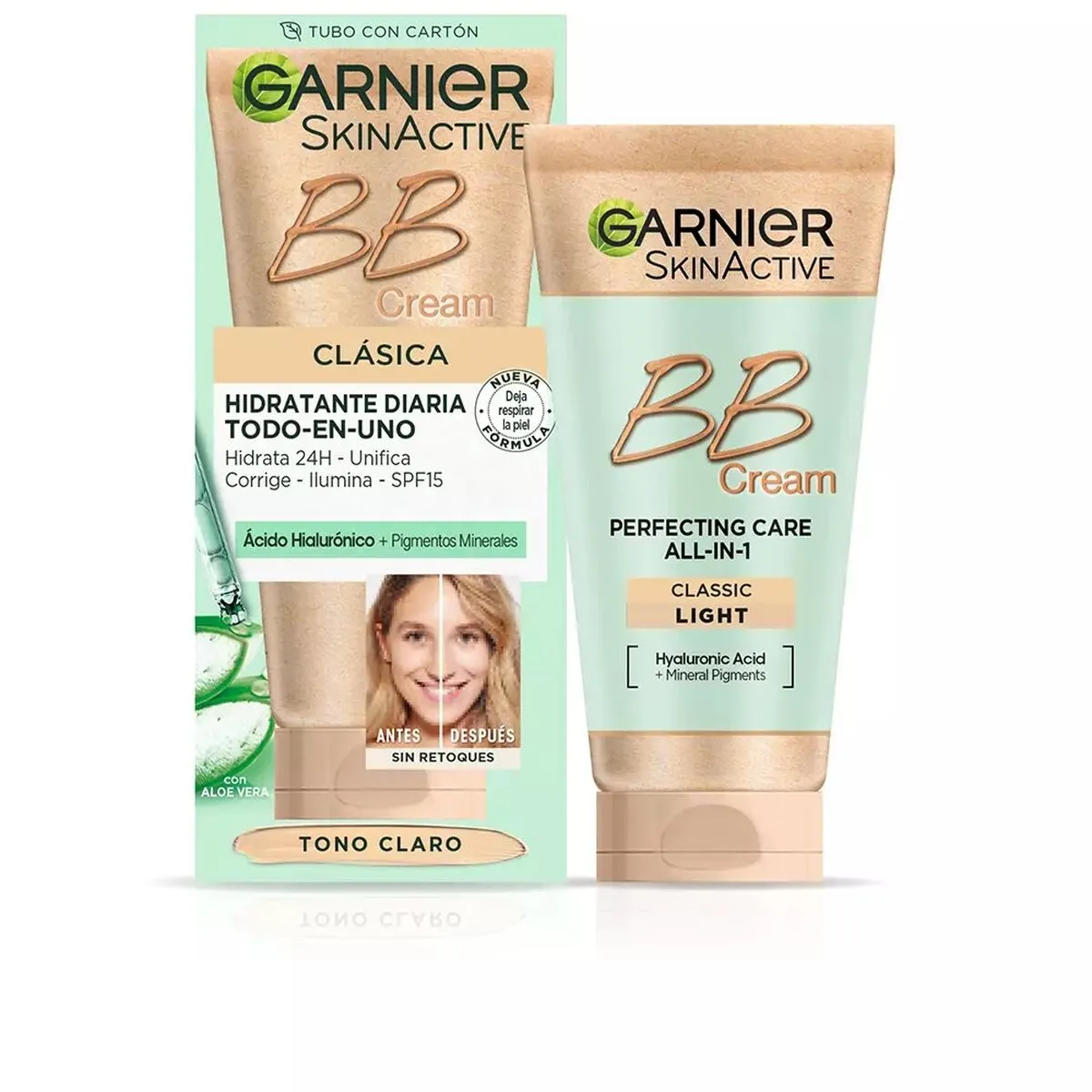 Crema Idratante con Colore Garnier Skin Naturals Spf 15 Chiaro (50 ml)