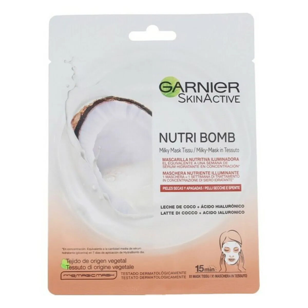 Maschera Viso Idratante Skinactive Nutri Bomb Garnier Illuminante