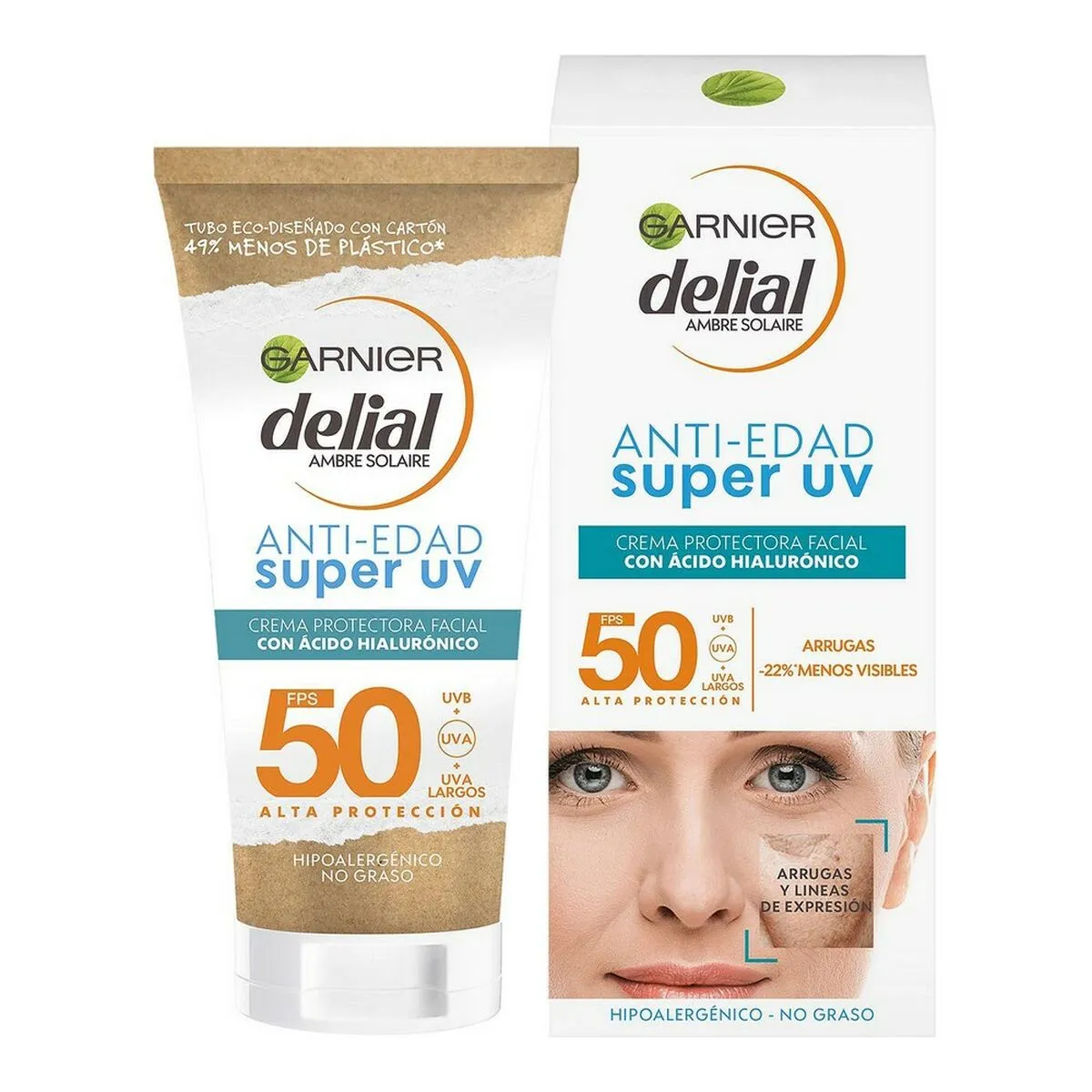 Crema Solare Super UV Garnier Antietà Spf 50 (50 ml)