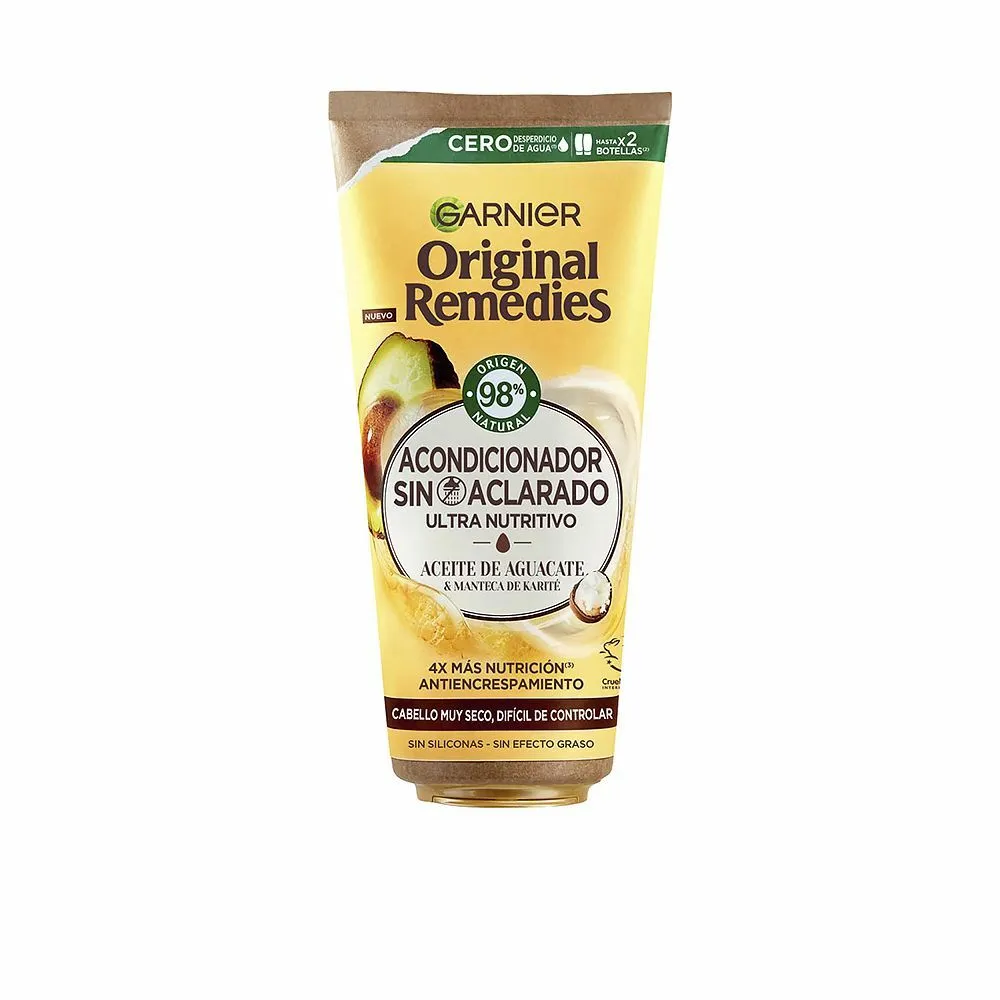 Balsamo senza risciacquo Garnier Original Remedies Aguacate Y Kerité Burro di Karitè Avocado 200 ml