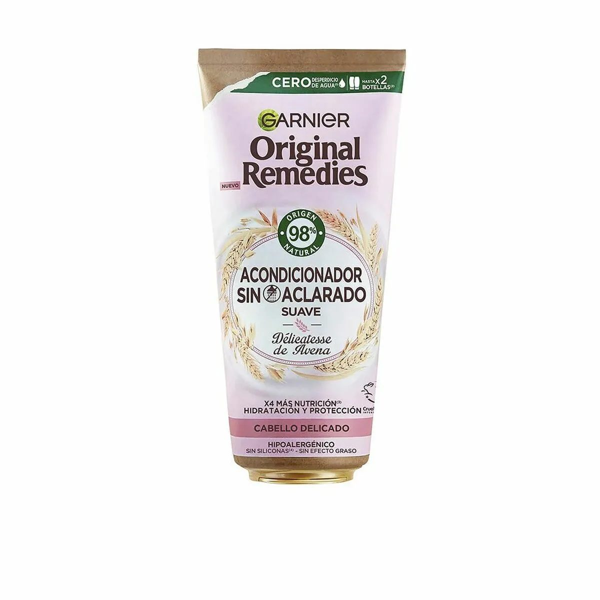 Balsamo senza risciacquo Garnier Original Remedies Délicatesse De Avena Addolcitore Riso Avena 200 ml