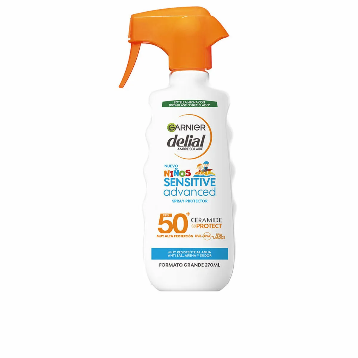 Spray solare per bambini Garnier Niños Sensitive Advanced SPF 50+ 270 ml