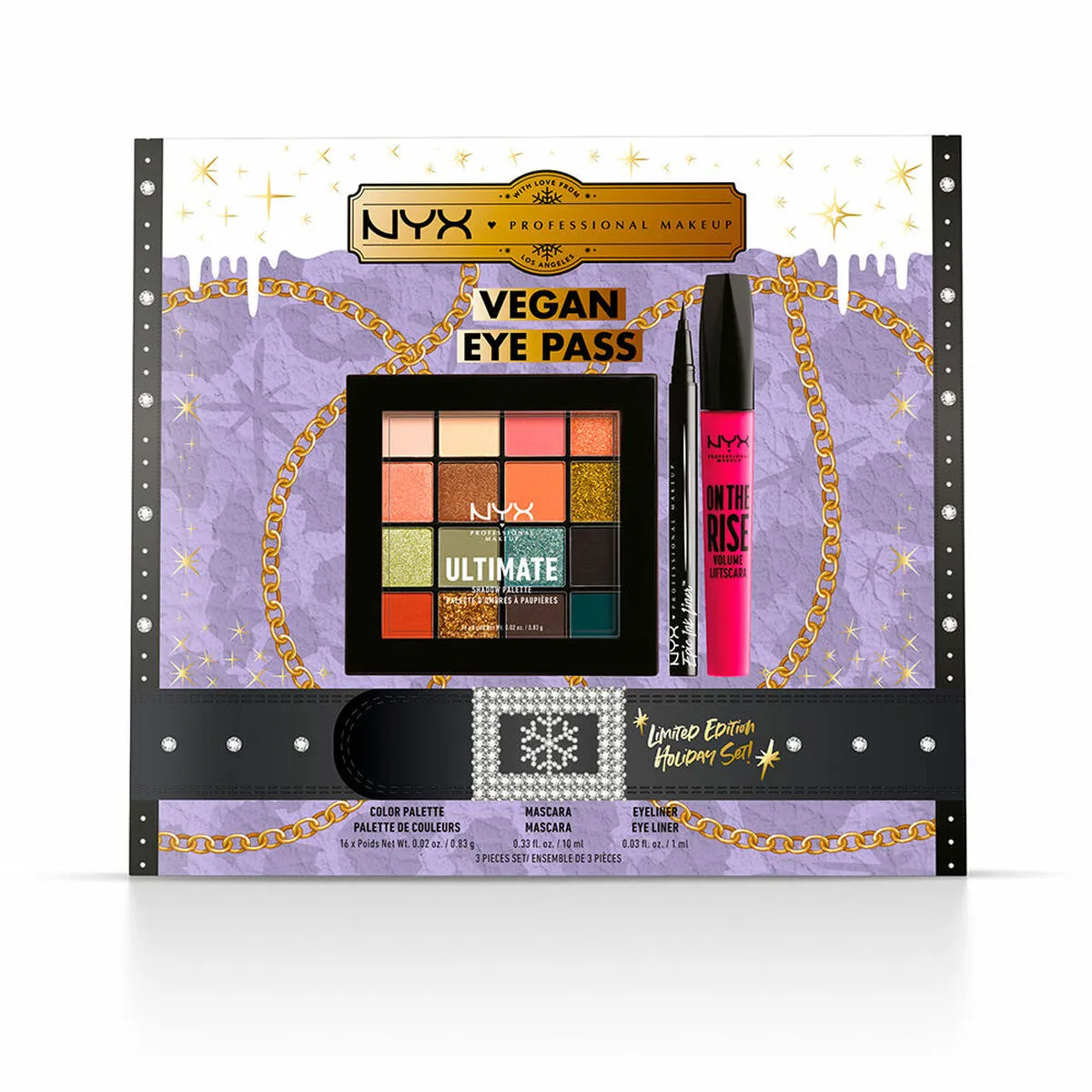 Set da Trucco NYX Vegan Eye Pass Edizione limitata 3 Pezzi