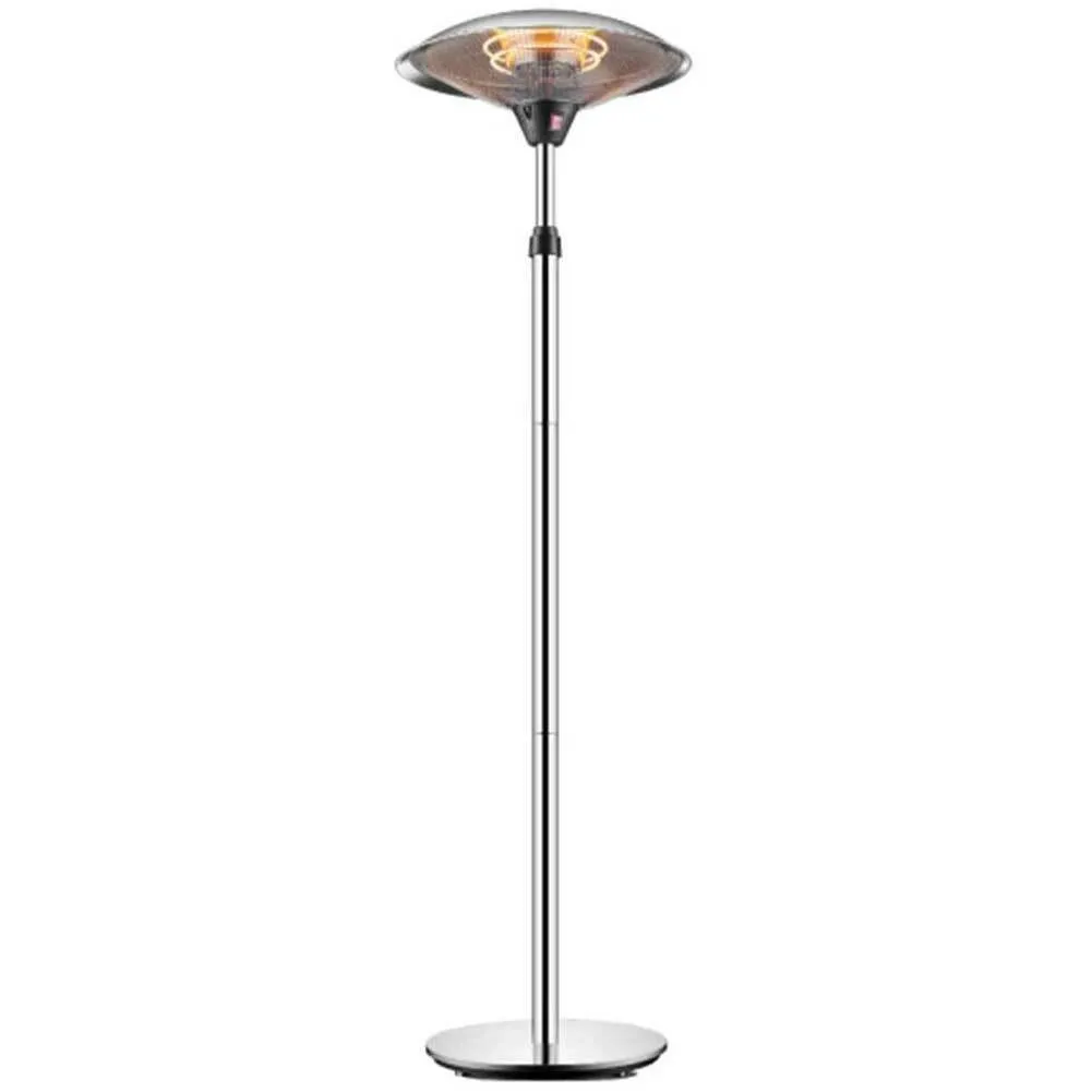 Stufa Alogena da Patio Lampada Piantana Infrarossi Fungo Esterno Potenza 2100W