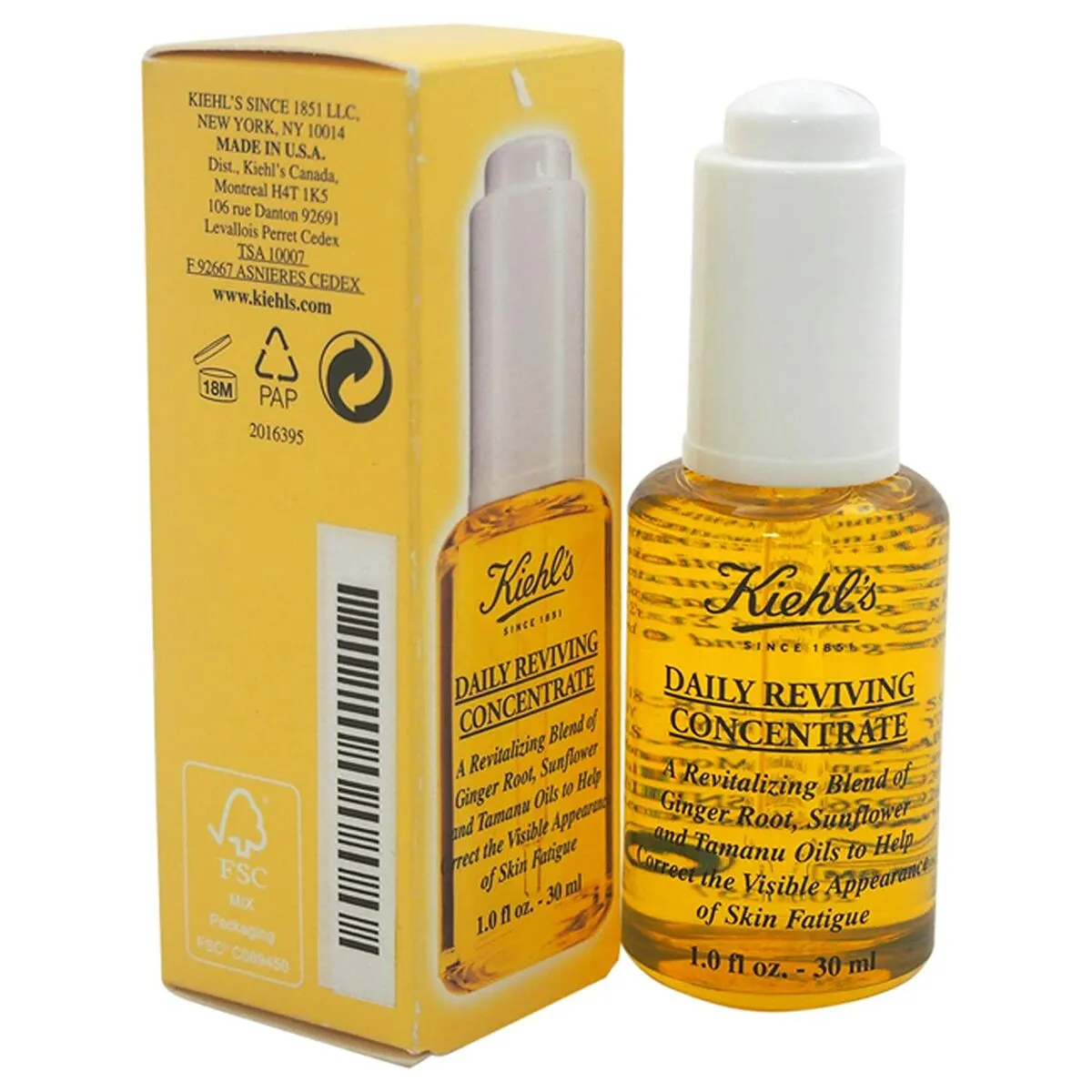 Siero Viso Kiehl's Daily Reviving Energizzante Antifatica 30 ml