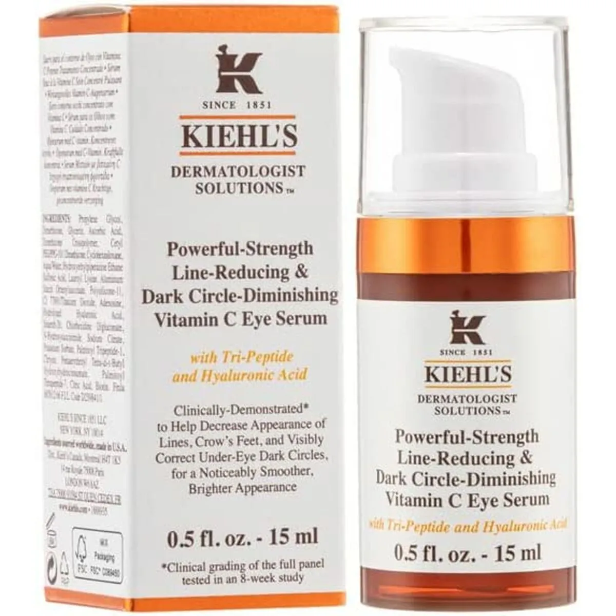 Siero Rassodante per Contorno Occhi Kiehl's Powerful Strength 15 ml