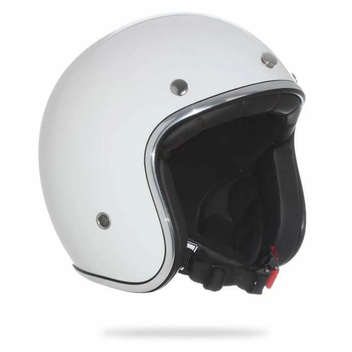 Casco Nox N242-BLANC 55-56 cm Nero/Bianco