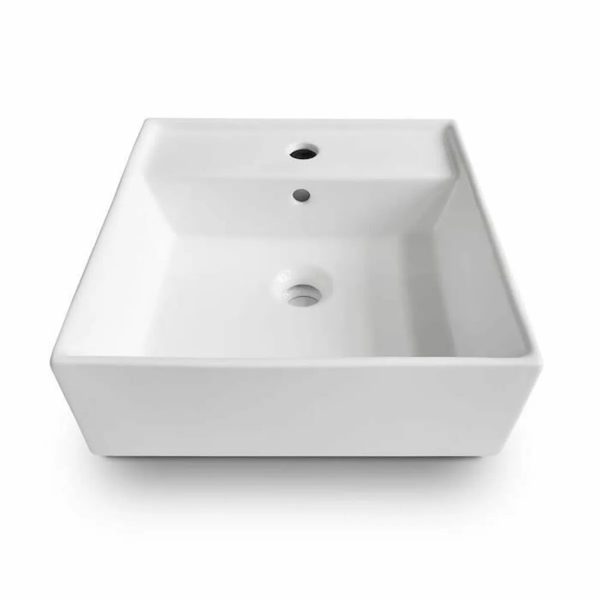 Lavabo Oceanic Lenã Ceramica Quadrato 41,5 x 41,5 x 15 cm