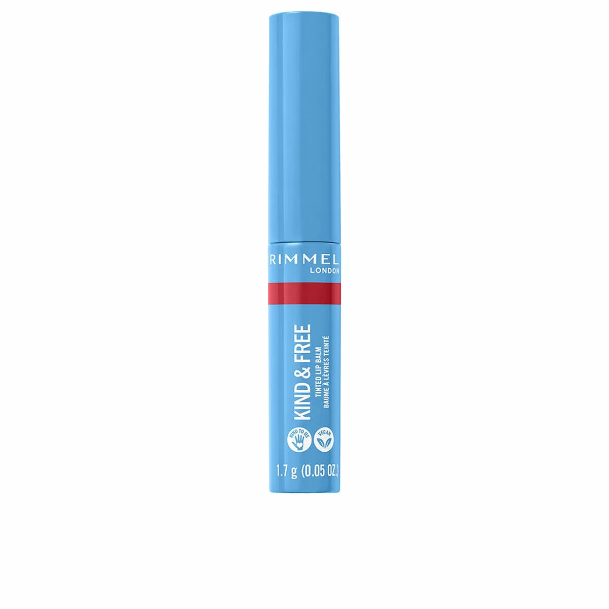 Balsamo Labbra colorato Rimmel London Kind & Free Nº 005-turbo red (1,7 g)