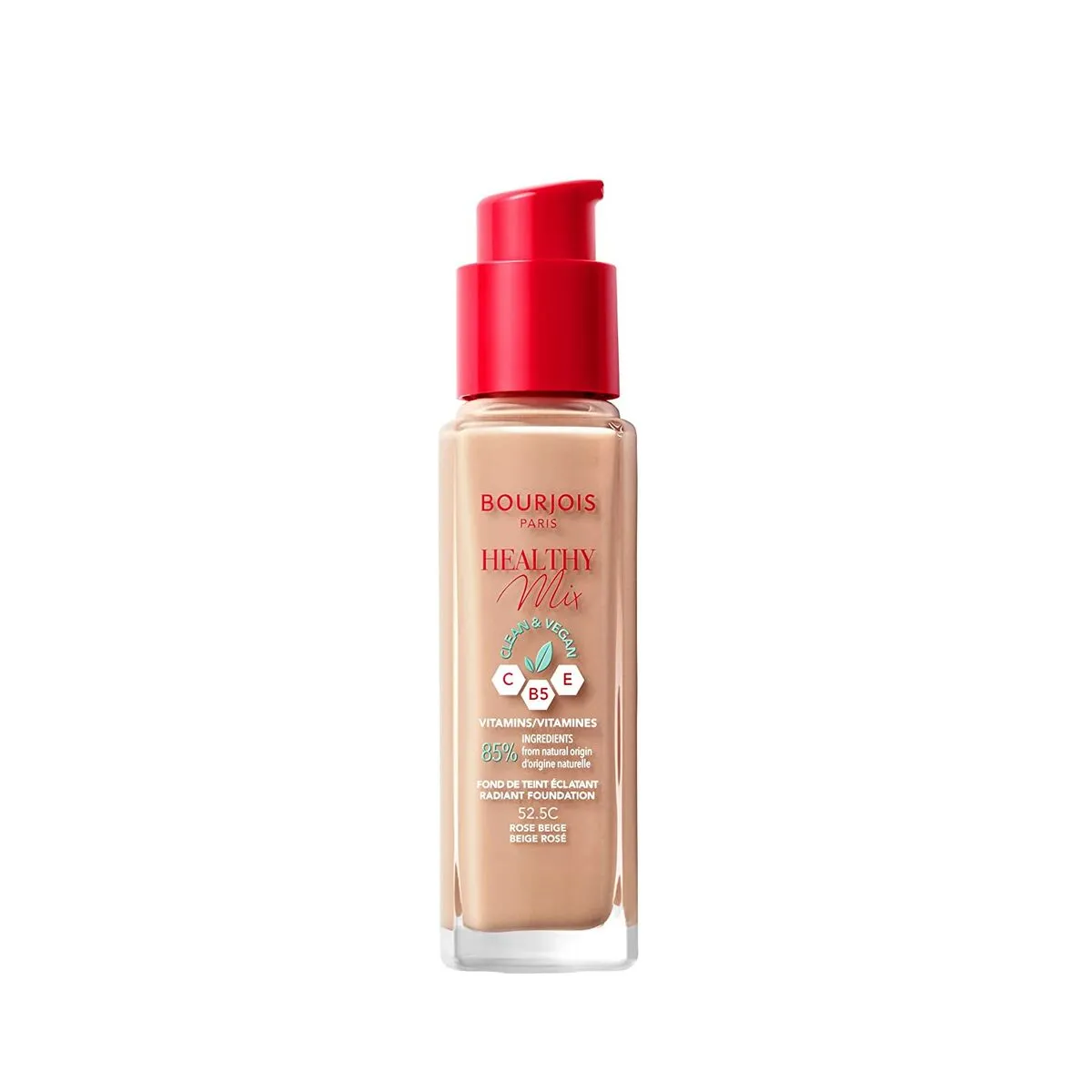 Base Cremosa per il Trucco Bourjois Healthy Mix 525-rose beige (30 ml)