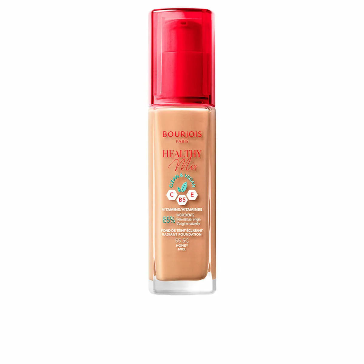 Base per Trucco Fluida Bourjois Healthy Mix Nº 55.5 30 ml