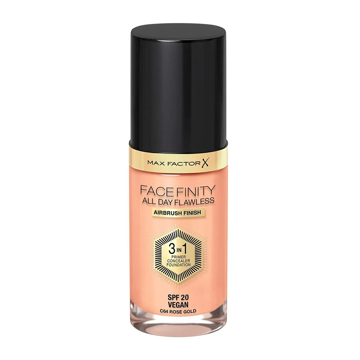 Base Cremosa per il Trucco Max Factor Facefinity 3 in 1 Spf 20 Nº 64-rose gold 30 ml