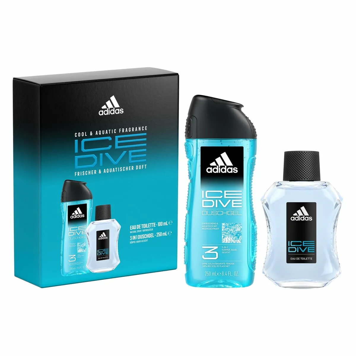 Cofanetto Profumo Uomo Adidas EDT Ice Dive 2 Pezzi