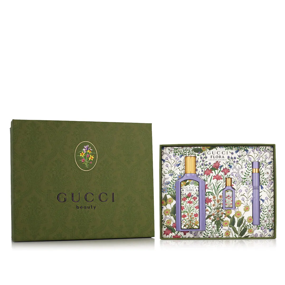 Profumo Unisex Gucci Flora Gorgeous Magnolia EDP 3 Pezzi