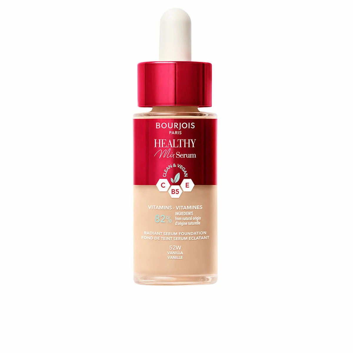 Base per Trucco Fluida Bourjois Healthy Mix Siero Nº 52W Vanilla 30 ml